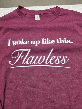 Flawless Graphic Crewneck Tee - Berry
